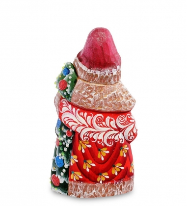 Фигурка Дед Мороз с елкой Резной 16см-Вариант A BW82ZO