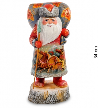 Фигурка Дед Мороз на подставке Резной 34см ZMOY2I