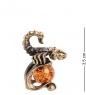 Фигурка «Знак зодиака-Скорпион» латунь, янтарь EET561