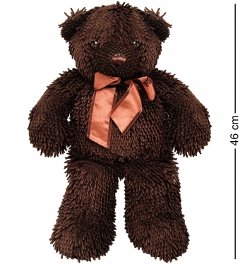 Медведь с бантиком-т.коричневый 46см RBAZBX