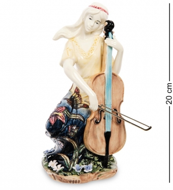 Статуэтка девушка «Волшебная виолончель» Pavone 2D56KW