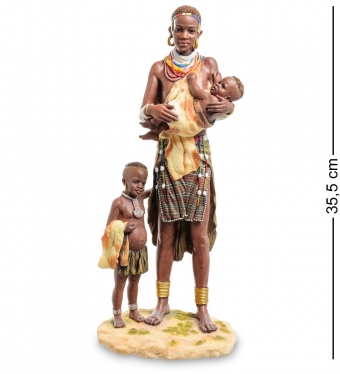 Статуэтка «Африканка с детьми» PQ2MKC