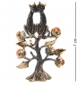 Фигурка «Коты на дереве» латунь, янтарь HTHVM7