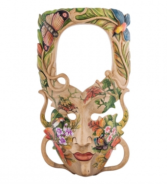 Зеркало-маска расписная «Тропический остров» L NOYPW8