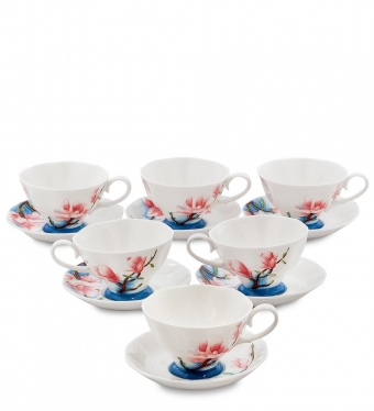 Чайный набор на 6 перс. «Цветущая сакура» Pavone LWJVG8