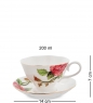 Чайный сервиз на 6 персон «Золотая Роза Рафаэлло» Pavone LSI2BC