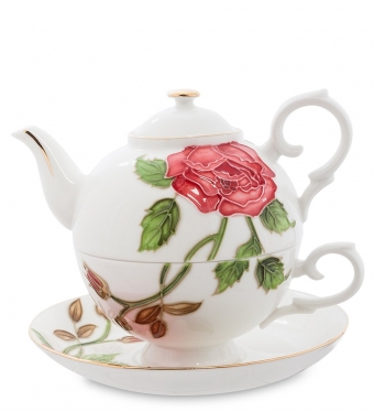 Чайный набор «Золотая Роза Рафаэлло» Pavone 8GWC8C