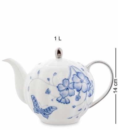 Чайный сервиз на 6 персон «Голубая бабочка» Pavone ETMSM8