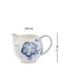 Чайный сервиз на 6 персон «Голубая бабочка» Pavone ETMSM8