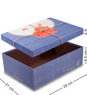 Коробка «Прямоугольник» цв.синий Y6QYCC