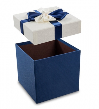 Коробка «Квадрат» цв.син./бел. BZN4Q3