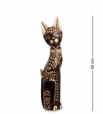 Статуэтка «Кошка» 50 см албезия, о.Бали 330NHL