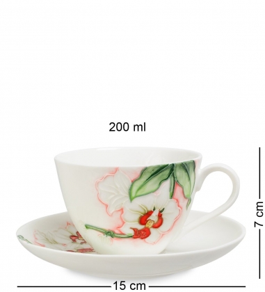 Чайный сервиз на 6 персон «Королевская орхидея» Pavone ZZRHBO