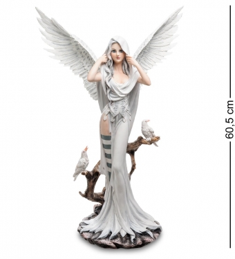 Статуэтка «Белый Ангел с воронами» DZSH8O