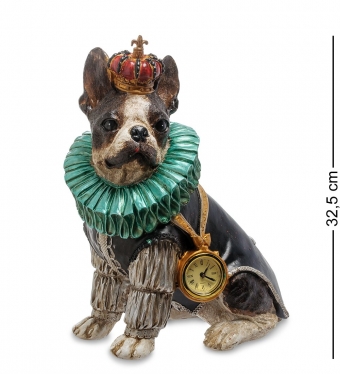 Статуэтка с часами «Собака Элизабет» 8AGQA5