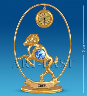 Фигурка с часами «Знак Зодиака-Овен» Юнион WHTJX4