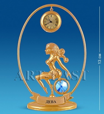Фигурка с часами «Знак Зодиака-Дева» Юнион 48FDT5