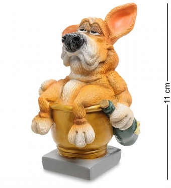 Статуэтка Собака Фоксхаунд «Желаю полной золотой чаши» W.Stratford NM6802