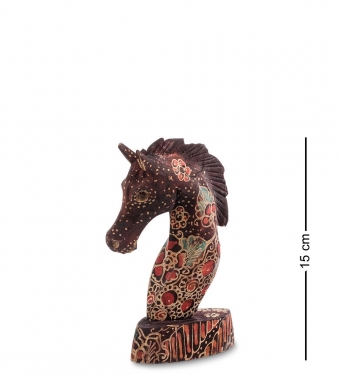 Фигурка «Лошадь» батик, о.Ява мал 15 см 11K7QO
