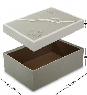 Коробка «Прямоугольник» цв.серый IYM8UO