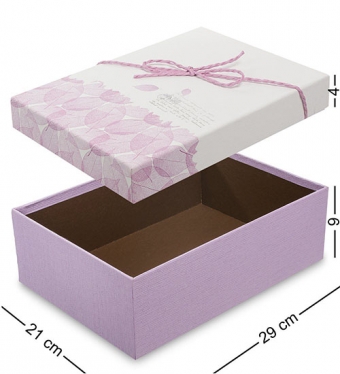Коробка «Прямоугольник» цв.лавандовый 5JB7PS