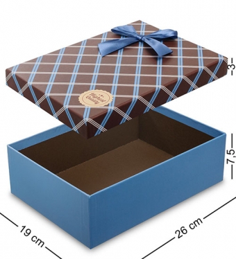 Коробка «Прямоугольник» цв.голубой PUR72Q