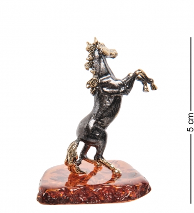 Фигурка «Лошадь Спирит» латунь, янтарь T6F5RI