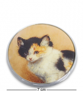 Зеркальце «Пробуждение котенка» Генриетта Роннер-Книп Museum.Parastone BM0QB6