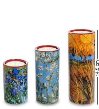 Набор Подсвечников «Willows-Irises-Blossom» Винсент Ван Гог Museum Parastone V481OM