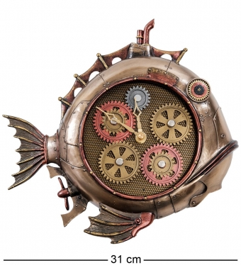 Статуэтка-часы в стиле Стимпанк «Рыба» PMVL1V