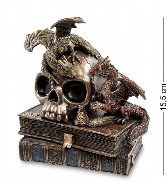 Статуэтка «Драконы на черепе и книгах» 8VAUO0