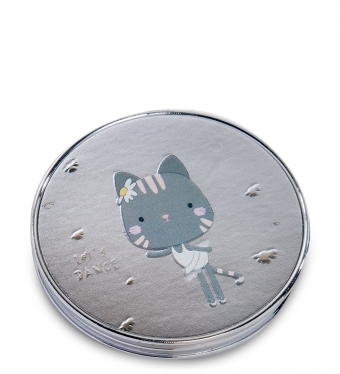 Зеркало метал круглое «Милый котенок» NAKT77