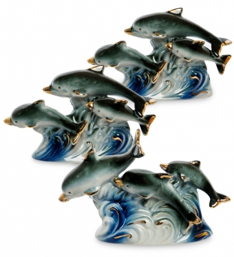 Комплект из трех фигурок «Семейства дельфинов» C2TGJJ