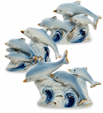 Комплект из трех фигурок «Семейства дельфинов» 3WZW4N