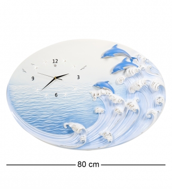 Часы «Дельфины на гребне волны» 8IESJN