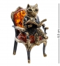 Фигурка «Кот ученый» латунь, янтарь 46FXMP