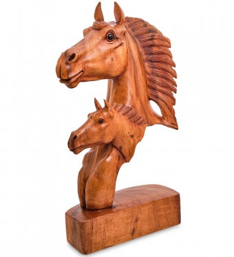 Статуэтка «Голова лошади» суар, о.Бали W3Z8WU