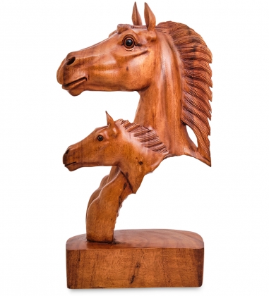 Статуэтка «Голова лошади» суар, о.Бали W3Z8WU