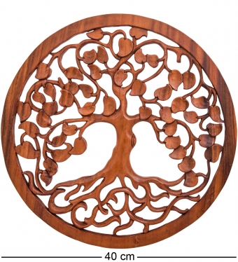 Панно резное «Дерево жизни» суар, о.Бали N3JJBT