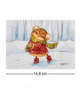 Почтовая открытка «Совы зимой на юг не улетают» 14,8х10,5 BQVWR3