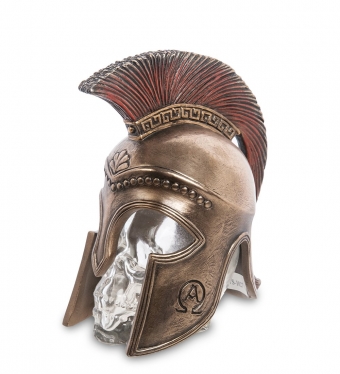 Флакон «Спартанский шлем на стеклянном черепе» X4U0DT