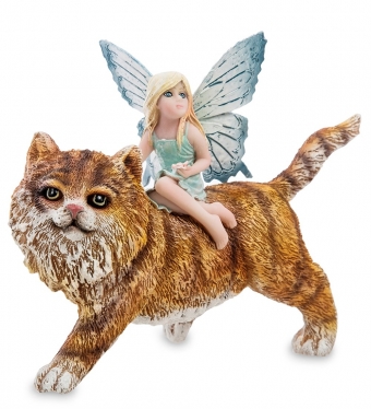 Статуэтка «Маленькая фея с котом» GD68BO