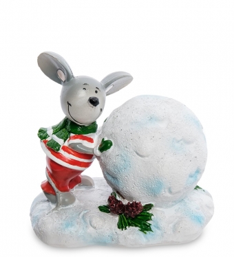 Фигурка «Мышонок со снежным комом» I6NLZS