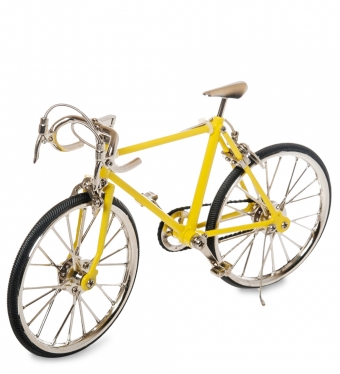Фигурка-модель 1:10 Велосипед шоссейник «Racing Bike» желтый XRTGUI