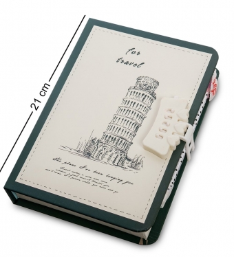 Блокнот с ручкой «Записки путешественника» в коробке с замком BYEKQD
