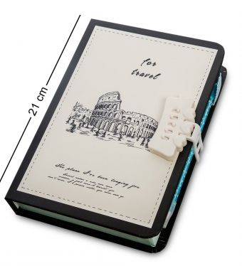 Блокнот с ручкой «Записки путешественника» в коробке с замком Z1CNF6
