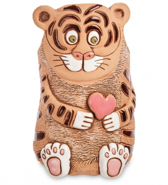 Кашпо керамическое «Тигр с сердцем» 999HPG