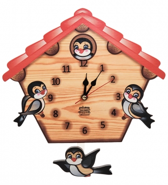 Часы с маятником «Ласточкин дом» 1H82ES
