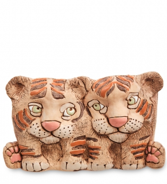 Кашпо керамическое «Тигрята двойняшки» VQJFL7