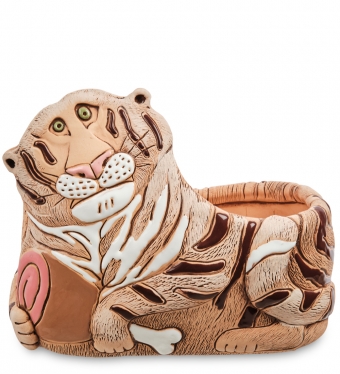 Кашпо керамическое «Тигр хищник» OP0213